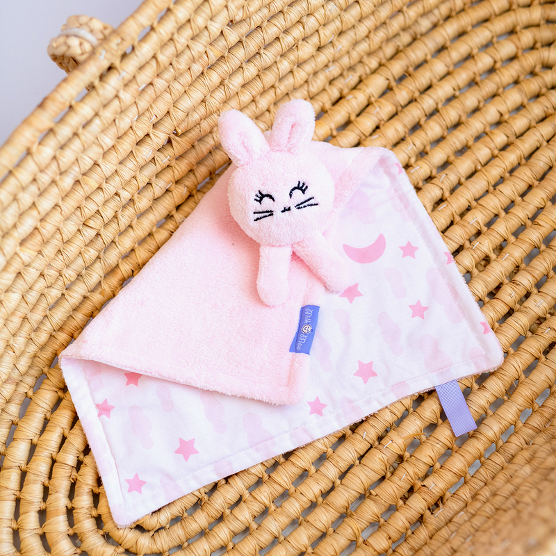 Milk & Moo Chancin Security Baby Blanket, Pink