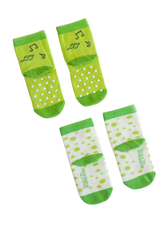 Milk & Moo Cacha Frog and Baby Sangaloz Snail 4 In 1 Baby Socks, 12-24 Months, Multicolour