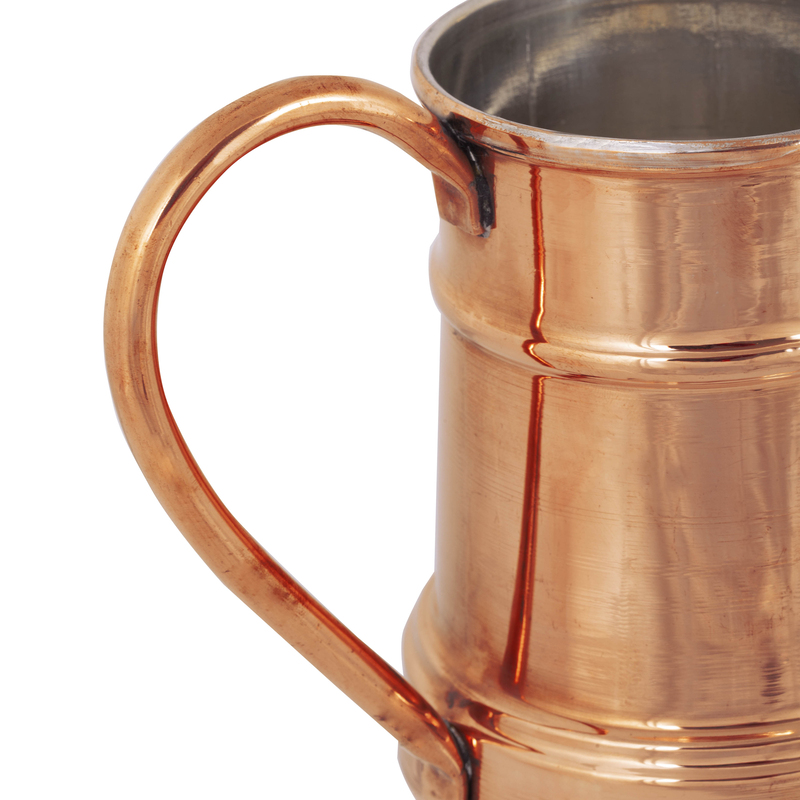 Serenk 600ml Debito Copper Mug with Handle, Copper
