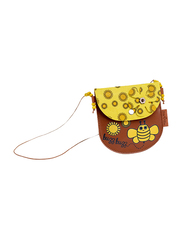 Milk & Moo Toddler Purse for Girls, Yellow/Brown