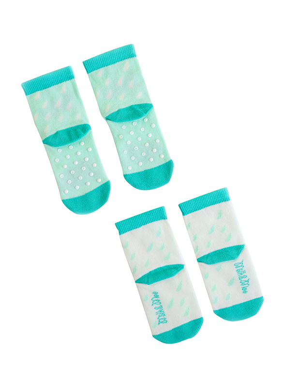 Milk & Moo Chacha Frog and Sangaloz 4 Pair Mother Socks and Baby Socks, 8 Pieces, Multicolour