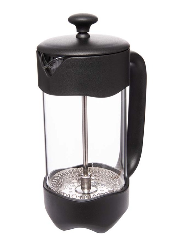Biggcoffee 350ml French Press Coffee Maker, FY92, Black/Clear