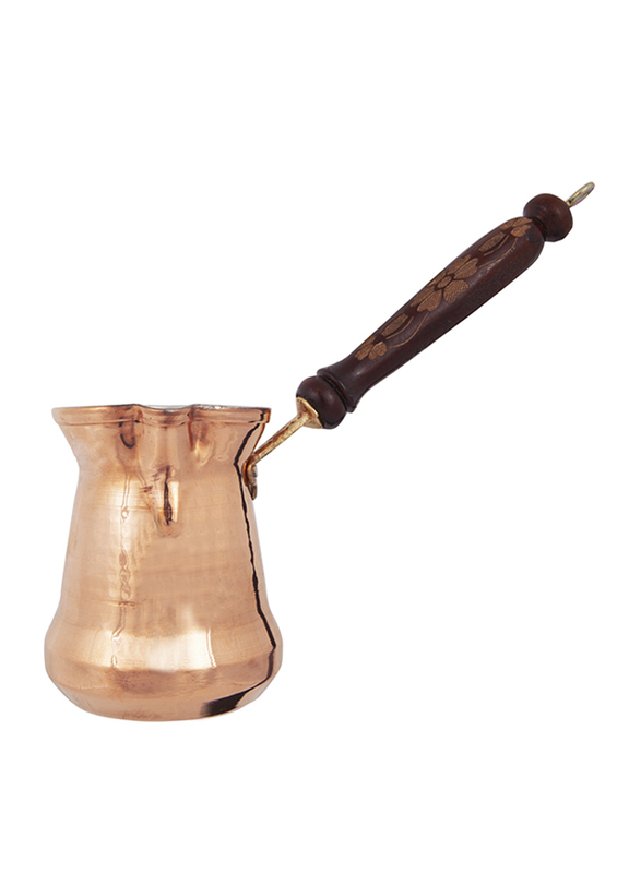 Serenk 450ml Copper Coffee Pot, 16.5x7.5x8.4 cm, Copper/Brown
