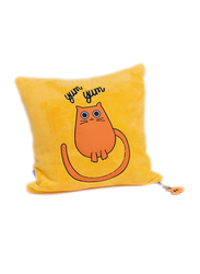 Milk & Moo Tombish Cat Baby Pillow, Yellow