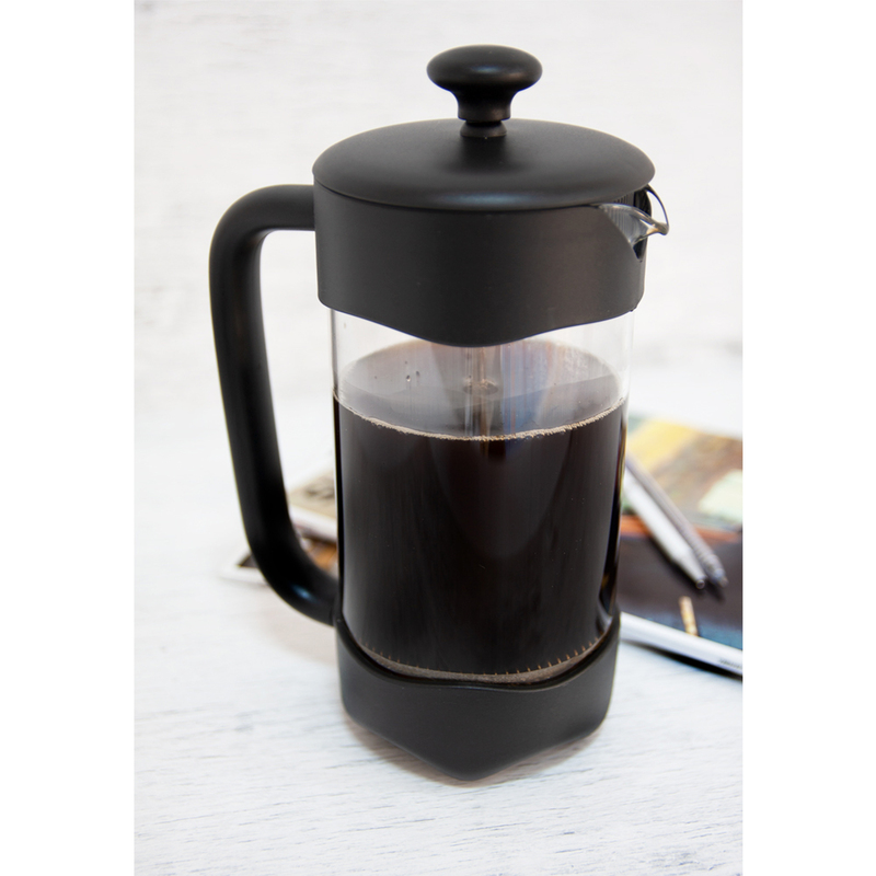 Biggcoffee 1000ml French Press Coffee Maker, FY92, Black/Clear