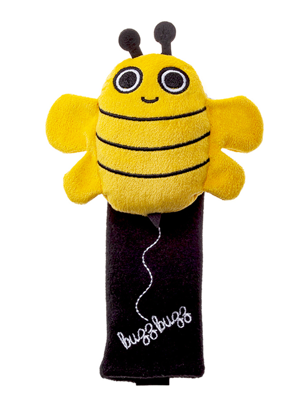 Milk & Moo Yellow Buzzy Bee Seatbelt Covers for Kids, Multicolour