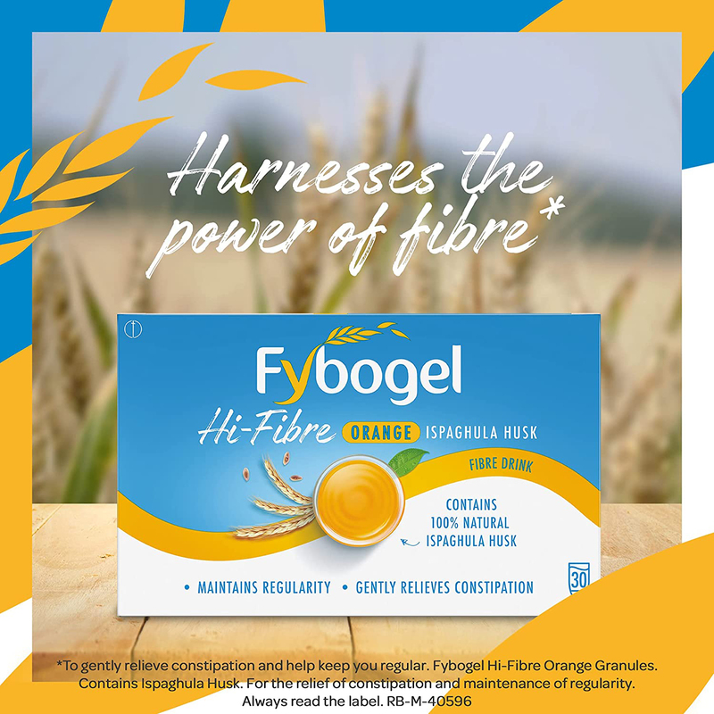 Reckitt Benckiser Fybogel Hi-Fiber Orange, 30 Sachets