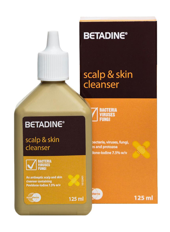 

Betadine Scalp and Skin Cleanser, 125ml