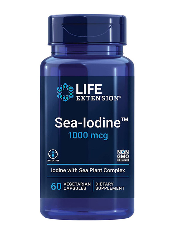 

Life Extension Sea-Iodine Dietary Supplement, 1000 mcg, 60 Capsules