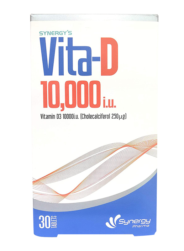 Synergy's Vita-D Supplement, 10000iu, 30 Tablets
