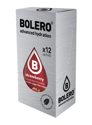 Bolero Advanced Hydration Sugar Free Strawberry Fruit Flavoured Drink, 12 Sachets x 3ml