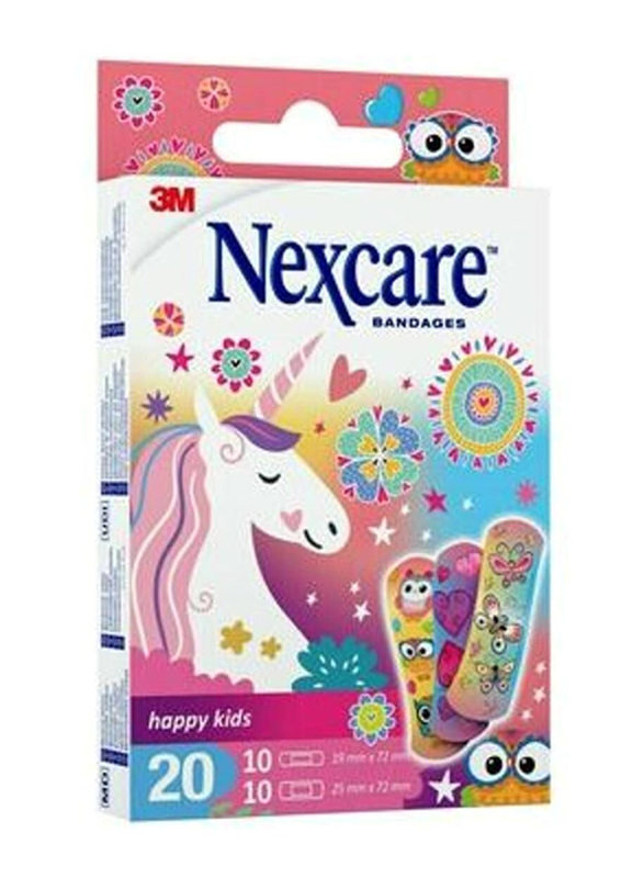 

Nexcare Happy Kids Bandages, Brown, 20 Pieces