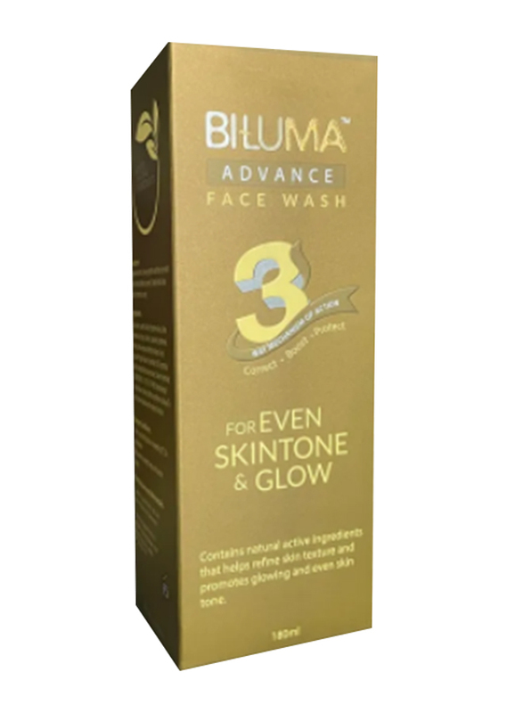 

Biluma Advance Face Wash for Even Skintone & Glow, 180ml