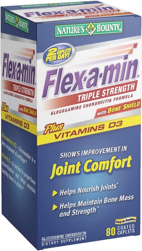 

Nature's Bounty Flex-a-min Triple Strength Dietary Supplements, 80 Tablets