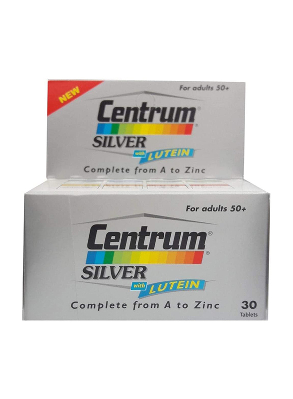Centrum Silver with Lutein Dietary Supplement, 30 Tablets