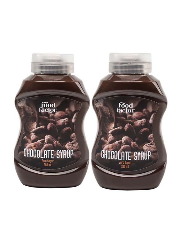 

Food Factor Chocolate Syrup Zero Sugar, 2 Bottles x 260ml