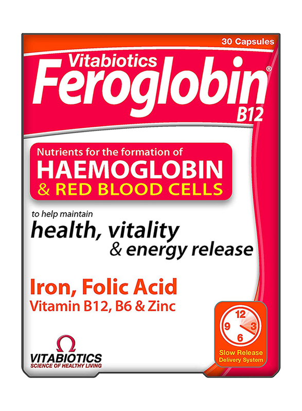 Vitabiotics Feroglobin Vitamin-B and Minerals, 30 Capsules