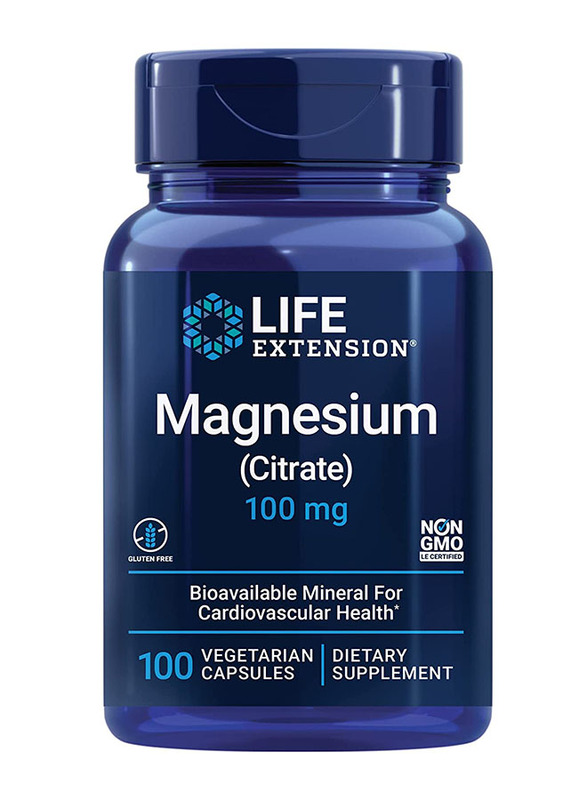 

Life Extension Magnesium (Citrate) Vegetarian Dietary Supplement, 100mg, 100 Capsules