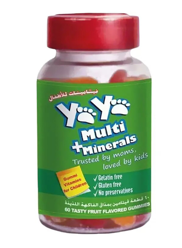 

Yaya Multi + Minerals Supplement, 60 Gummies