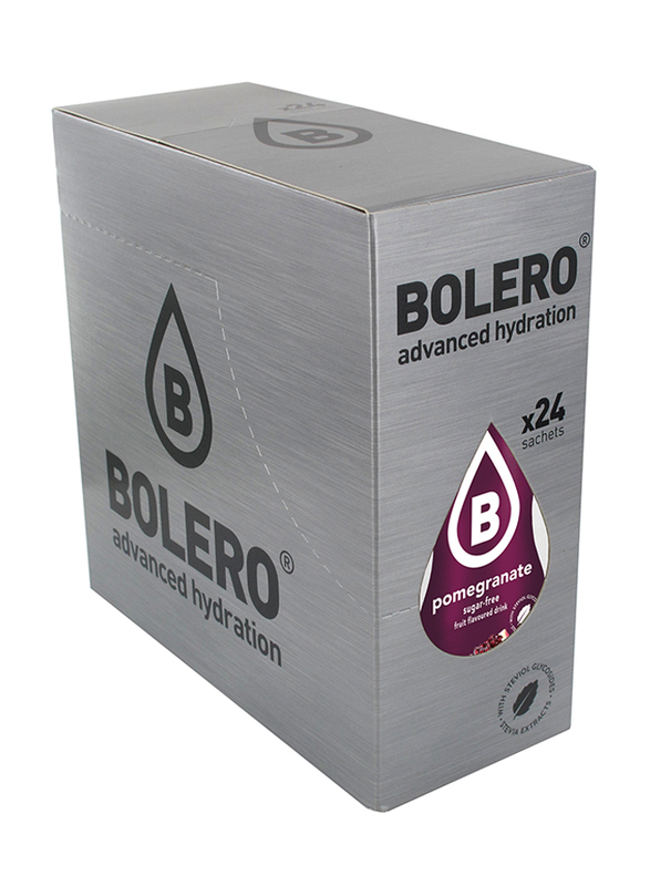 

Bolero Advanced Hydration Sugar Free Pomegranate Fruit Flavoured Drink, 24 Sachets x 9ml