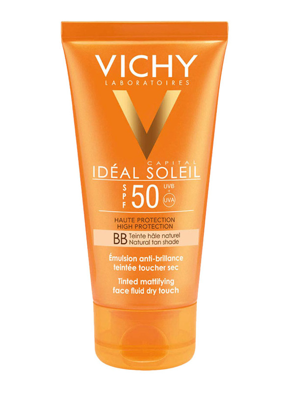 

Vichy Ideal Soleil Fluid Dry Touch BB Tinted Mattifying SPF50 Sunscreen, 50ml