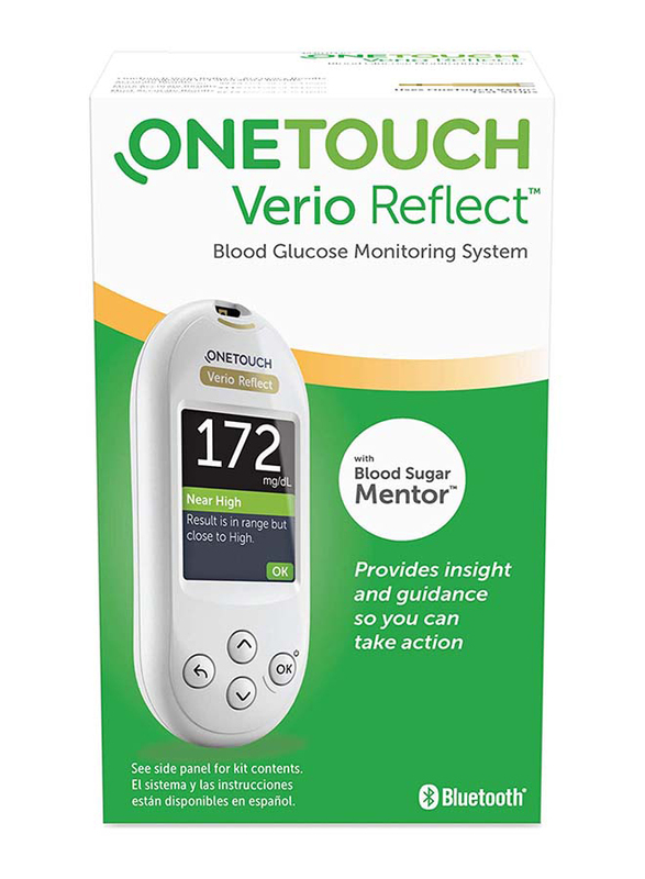 

OneTouch Verio Reflect Blood Glucose Monitoring System Meter, White