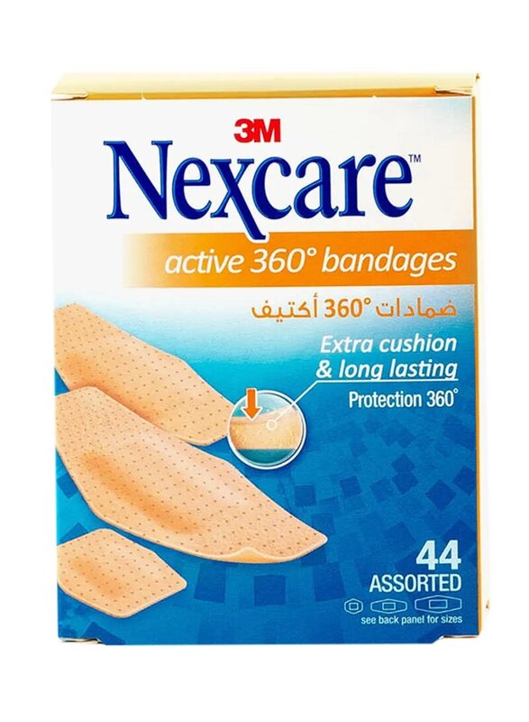 

Nexcare Active 360 Degree Bandages, Brown, 44 Assorted Pieces