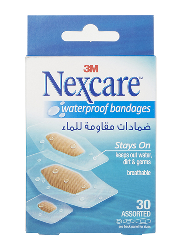 

Nexcare Waterproof Bandages, Brown, 30 Assorted Pieces