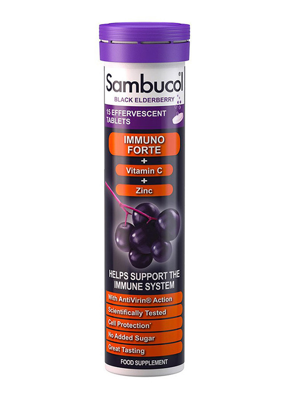 

Sambucol Natural Black Elderberry Food Supplement, 15 Effervescent Tablets