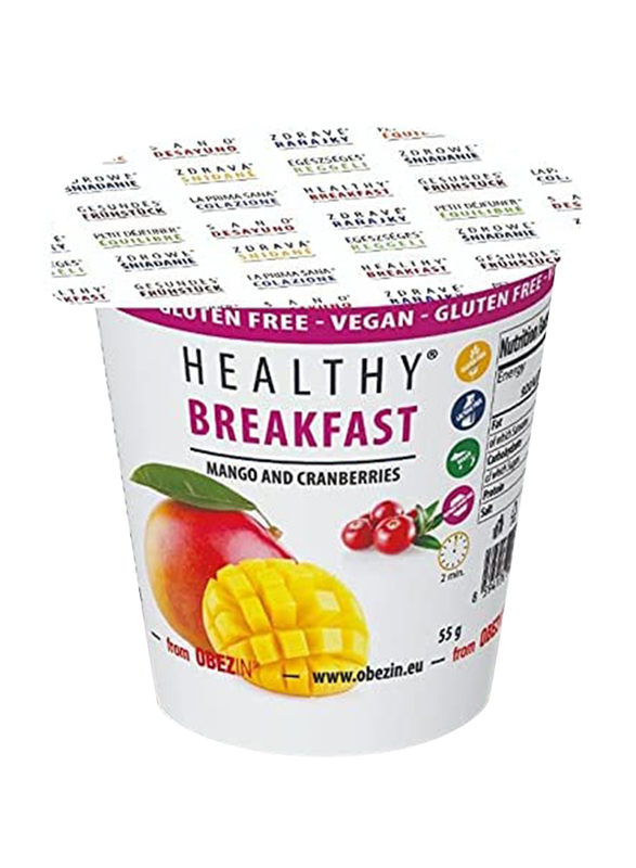 

Mesaverde Healthy Breakfast Oatmeal Mango and Cranberries, 55g