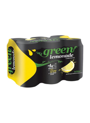 Green Cola Lemon Carbonated Soft Drink, 6 Cans x 330ml