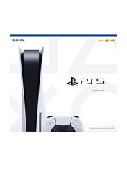 Sony PlayStation 5 Console, International CD Version, 825GB, With 1 Controller, White/Black