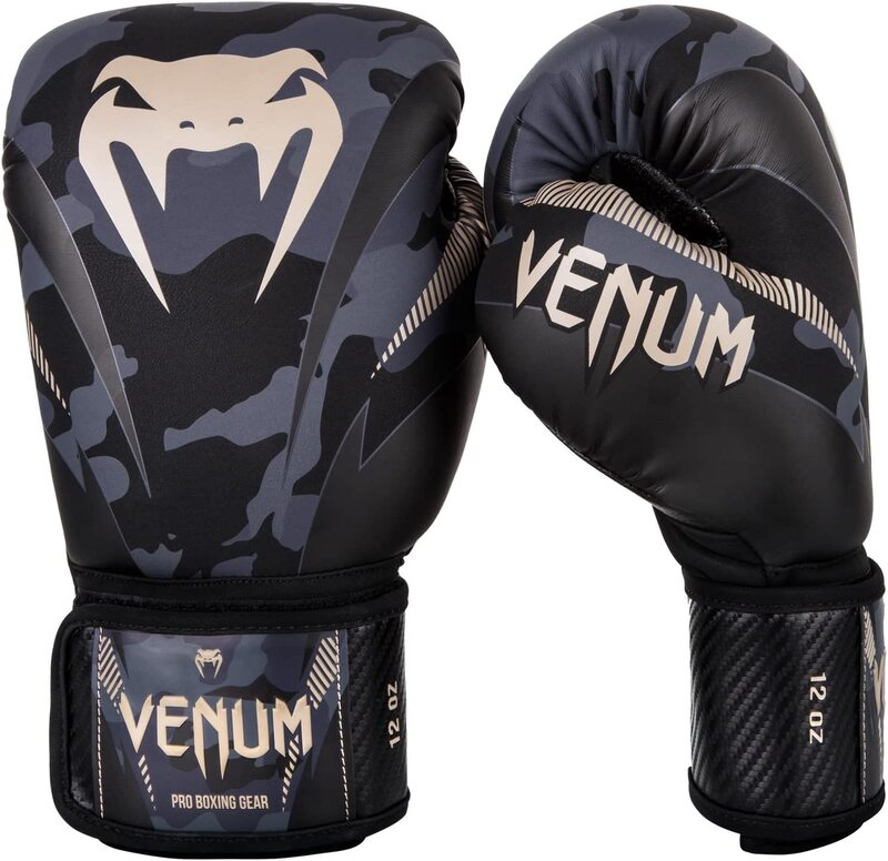 

Venum 12-Oz Impact Boxing Gloves-497, Dark Camo/Sand