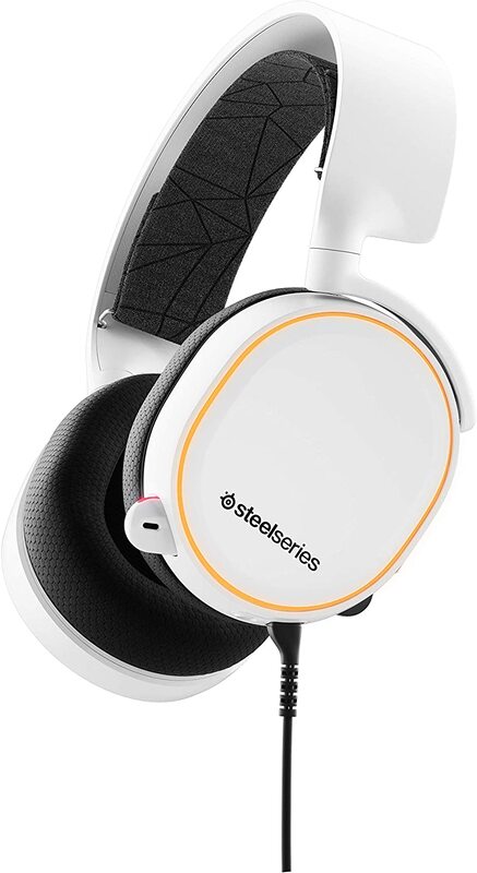 

SteelSeries Arctis 5 RGB Illuminated Gaming Headset with DTS Headphone for PC and PS5/PS4, White