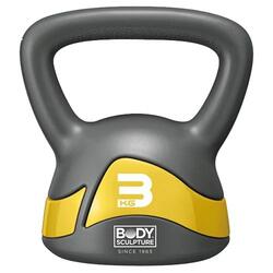 Body Sculpture Iron Kettlebells, Grey/Yellow
