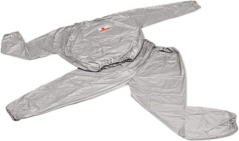 

Body Sculpture Vinyl Sauna Suit, SOLX-BJ-010G-B, Silver/Gray