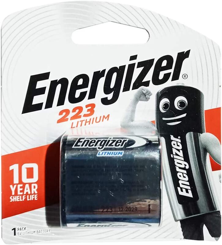 

Energizer Lithium Battery 6V 223 BP1, Black/Silver