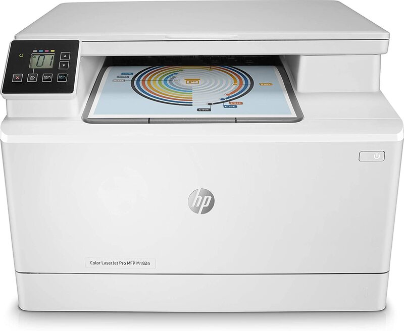 

HP LaserJet Pro MFP M182N Color Laser All-in-One Printer, White