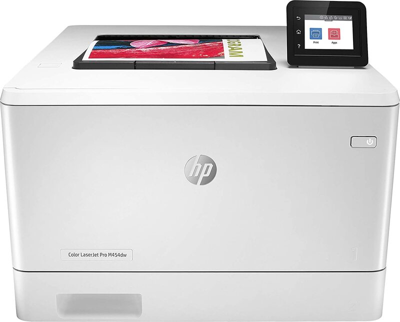 

HP Color LaserJet Pro M454DW Laser Printer, White