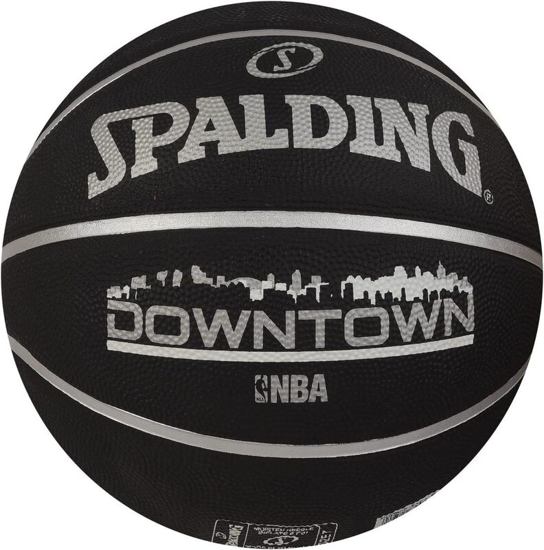 

Spalding Size-7 Downtown Outdoor Basketball, Black