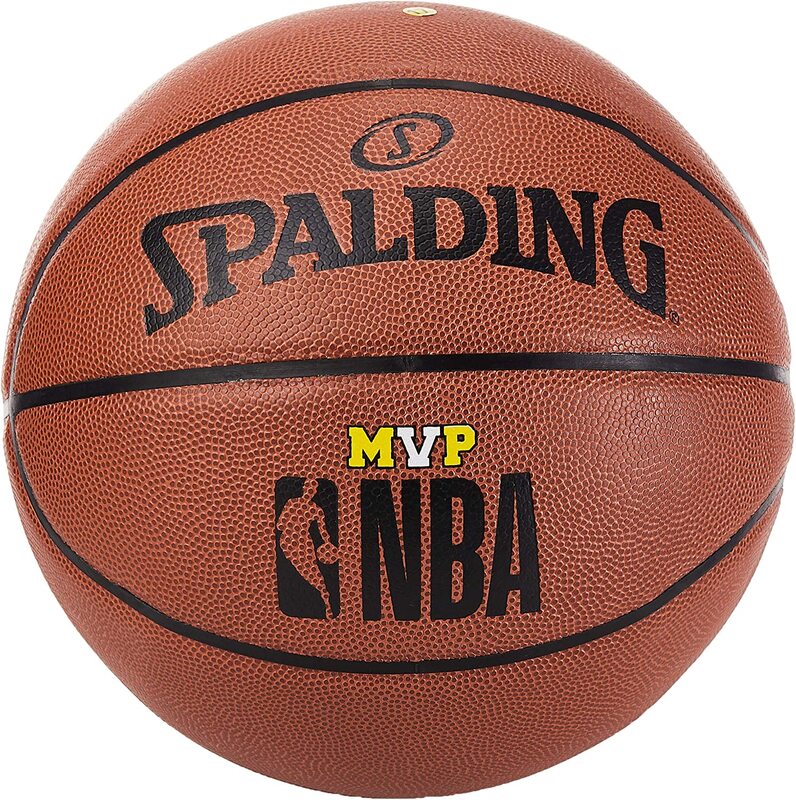 

Spalding Size-7 NBA Mvp Brick All Surface Composi Outdoor Basketball, Red