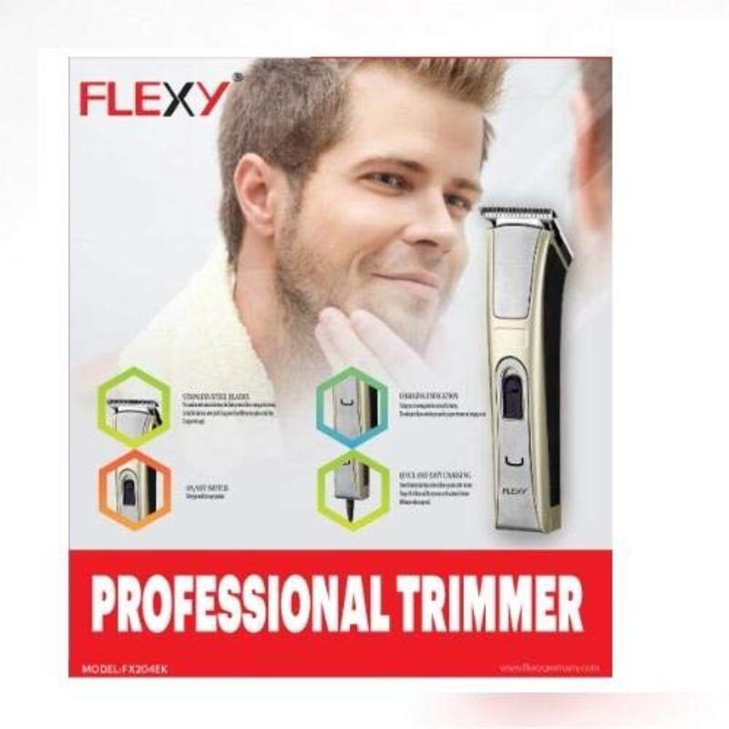 

Flexy Dry Hair Trimmer for Men, FX204EK, Silver