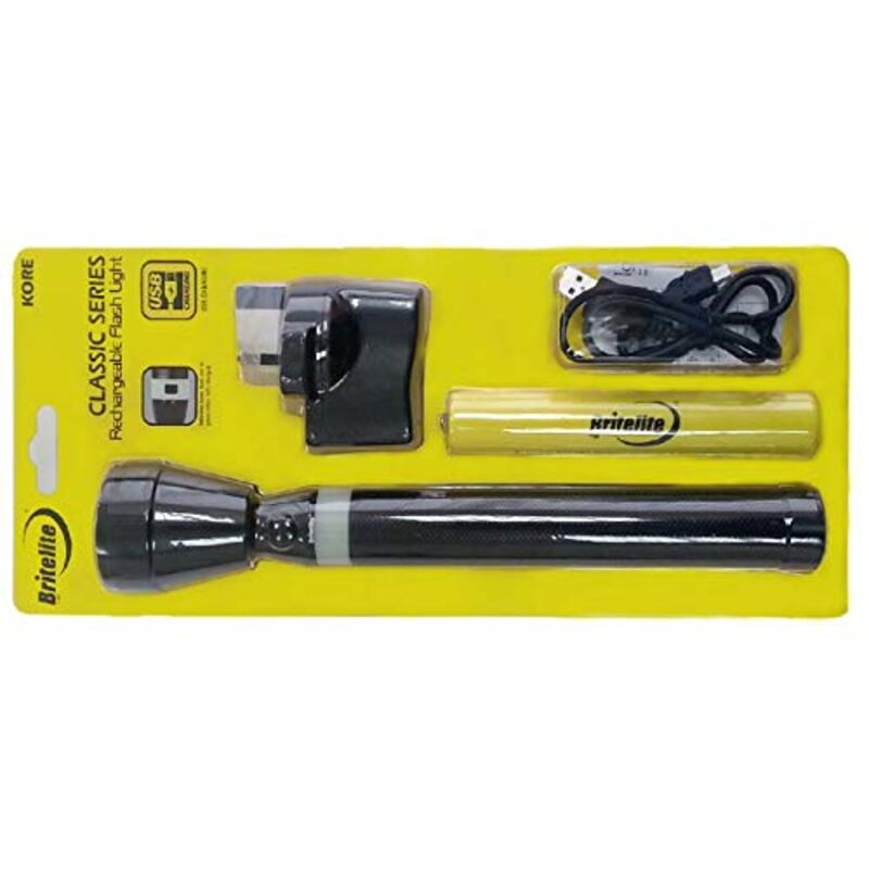 

Britelite Rechargeable Flash Light, Black