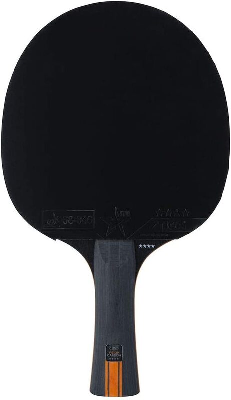 

Stiga Vision Carbon 4 Star Tennis Bat, Black