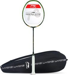Li-Ning Wind Lite 700 Carbon Fiber Unstrung Badminton Racket with Free Full Cover, Size 1, Multicolour