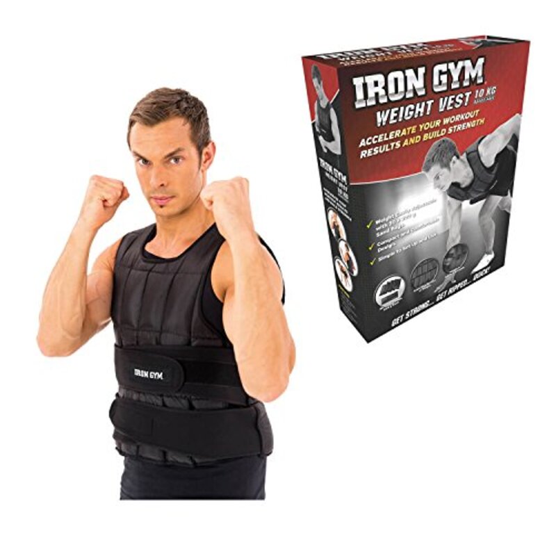 

Iron Gym Adjustable Weight Vest, Black