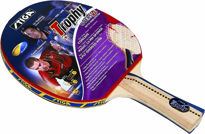 

Stiga Trophy Concave Table Tennis Bat, 179301, Red