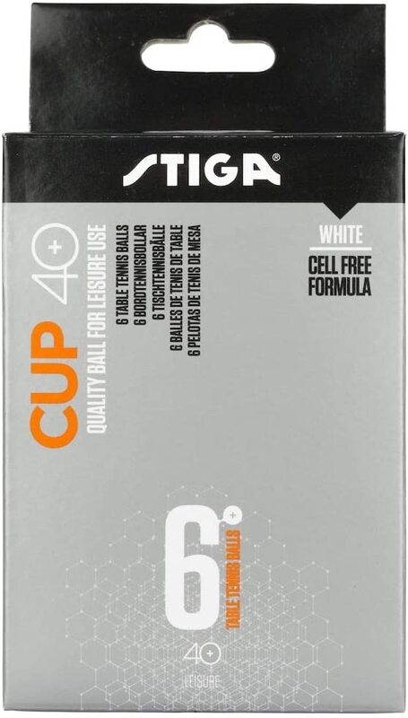 

Stiga Cup 40+ Table Tennis Balls, 6 Pieces, White