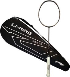 Li-Ning Windstorm Nano 74 Professional Unstrung Badminton Racquet, Black/Silver