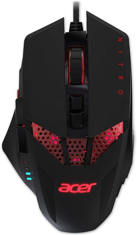 

Acer Nitro Gaming Mouse with Customizable Weight to Maximize Your Gameplay and 8 Buttons, NMW810, Black